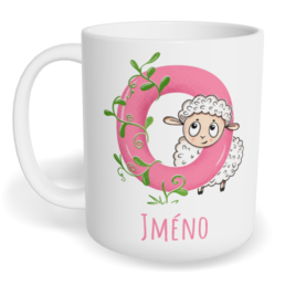 Hrnek klasický malý s vlastním potiskem - Jméno O