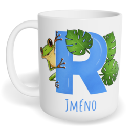 Hrnek klasický malý s vlastním potiskem - Jméno R
