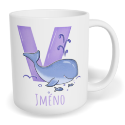 Hrnek klasický malý s vlastním potiskem - Jméno V