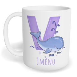 Hrnek klasický malý s vlastním potiskem - Jméno V