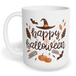 Hrnek klasický malý s vlastním potiskem - Happy Halloween