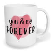 Hrnek klasický malý s vlastním potiskem - You and me forever