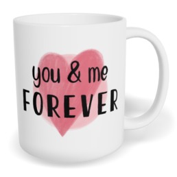 Hrnek klasický malý s vlastním potiskem - You and me forever