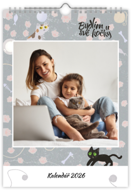Fotokalendář nástěnný na výšku - Kočky