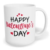 Hrnek klasický malý s vlastním potiskem - Happy Valentine`s day