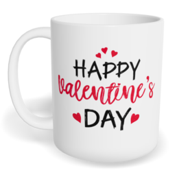 Hrnek klasický malý s vlastním potiskem - Happy Valentine`s day