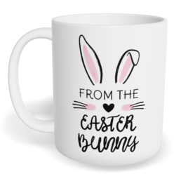 Hrnek klasický malý s vlastním potiskem - Easter bunny