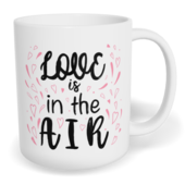 Hrnek klasický malý s vlastním potiskem - Love is in the air