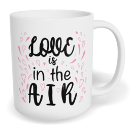 Hrnek klasický malý s vlastním potiskem - Love is in the air