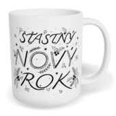 Hrnek klasický malý s vlastním potiskem - Šťastný nový rok