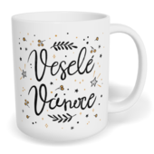 Hrnek klasický malý s vlastním potiskem - Veselé Vánoce