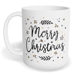 Hrnek klasický malý s vlastním potiskem - Merry Christmas