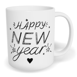 Hrnek klasický malý s vlastním potiskem - Happy new year
