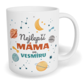 Hrnek klasický malý s vlastním potiskem - Nejlepší máma ve vesmíru