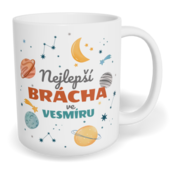 Hrnek klasický malý s vlastním potiskem - Nejlepší brácha ve vesmíru
