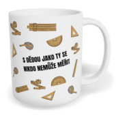 Hrnek klasický malý s vlastním potiskem - S dědou