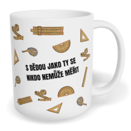 Hrnek klasický malý s vlastním potiskem - S dědou