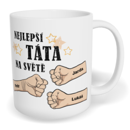 Hrnek klasický malý s vlastním potiskem - Nejlepší táta na světě vol. 1