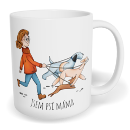 Hrnek klasický malý s vlastním potiskem - Psí máma