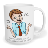 Hrnek klasický malý s vlastním potiskem - Jsem vedoucí muž