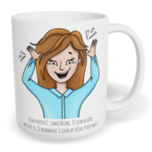 Hrnek klasický malý s vlastním potiskem - Jsem vedoucí žena