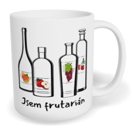 Hrnek klasický malý s vlastním potiskem - Frutarián