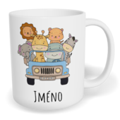 Hrnek klasický malý s vlastním potiskem - Safari