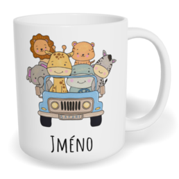 Hrnek klasický malý s vlastním potiskem - Safari