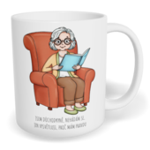 Hrnek klasický malý s vlastním potiskem - Jsem důchodkyně