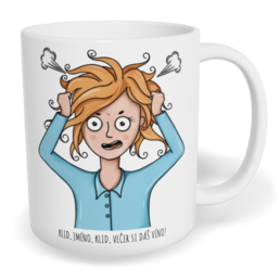 Hrnek klasický malý s vlastním potiskem - Klid