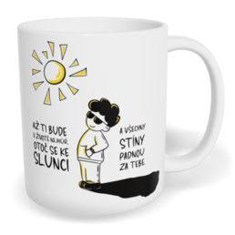 Hrnek klasický malý s vlastním potiskem - Až ti bude nejhůř