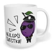 Hrnek klasický malý s vlastním potiskem - Nejlepší švestka