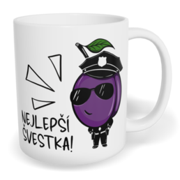 Hrnek klasický malý s vlastním potiskem - Nejlepší švestka