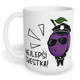 Hrnek klasický malý s vlastním potiskem - Nejlepší švestka