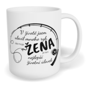 Hrnek klasický malý s vlastním potiskem - Ulovil jsem mnoho ryb