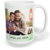 Fotohrnček klasický veľký - Watercolor camping