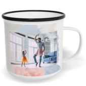 Fotohrnček plecháčik s fotkou a textom - Watercolor