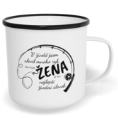 Hrnek plecháček s potiskem na míru - Ulovil jsem mnoho ryb