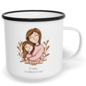 Hrnek plecháček s potiskem na míru - To je karma, holka