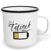 Hrnek plecháček s potiskem na míru - Táta bez energie