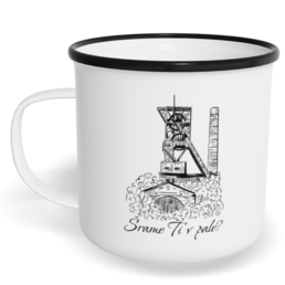 Hrnek plecháček s potiskem na míru - Šrame Ti v pale?