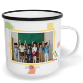 Fotohrnček plecháčik s fotkou a textom - Škola