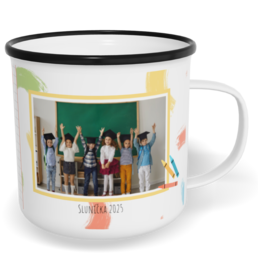 Fotohrnček plecháčik s fotkou a textom - Škola