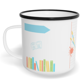 Hrnek plecháček s potiskem na míru - Škola