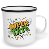 Hrnek plecháček s potiskem na míru - Super táta