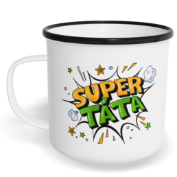 Hrnek plecháček s potiskem na míru - Super táta