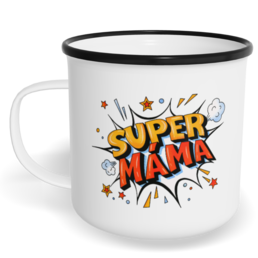 Hrnek plecháček s potiskem na míru - Super máma vol. 3