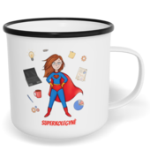 Hrnek plecháček s potiskem na míru - Super kolegyně