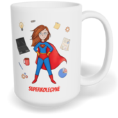 Hrnek klasický velký s vlastním potiskem - Super kolegyně
