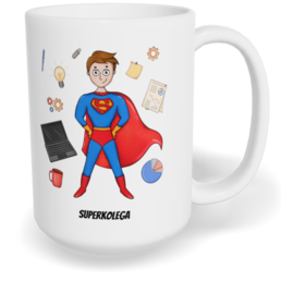 Hrnek klasický velký s vlastním potiskem - Super kolega